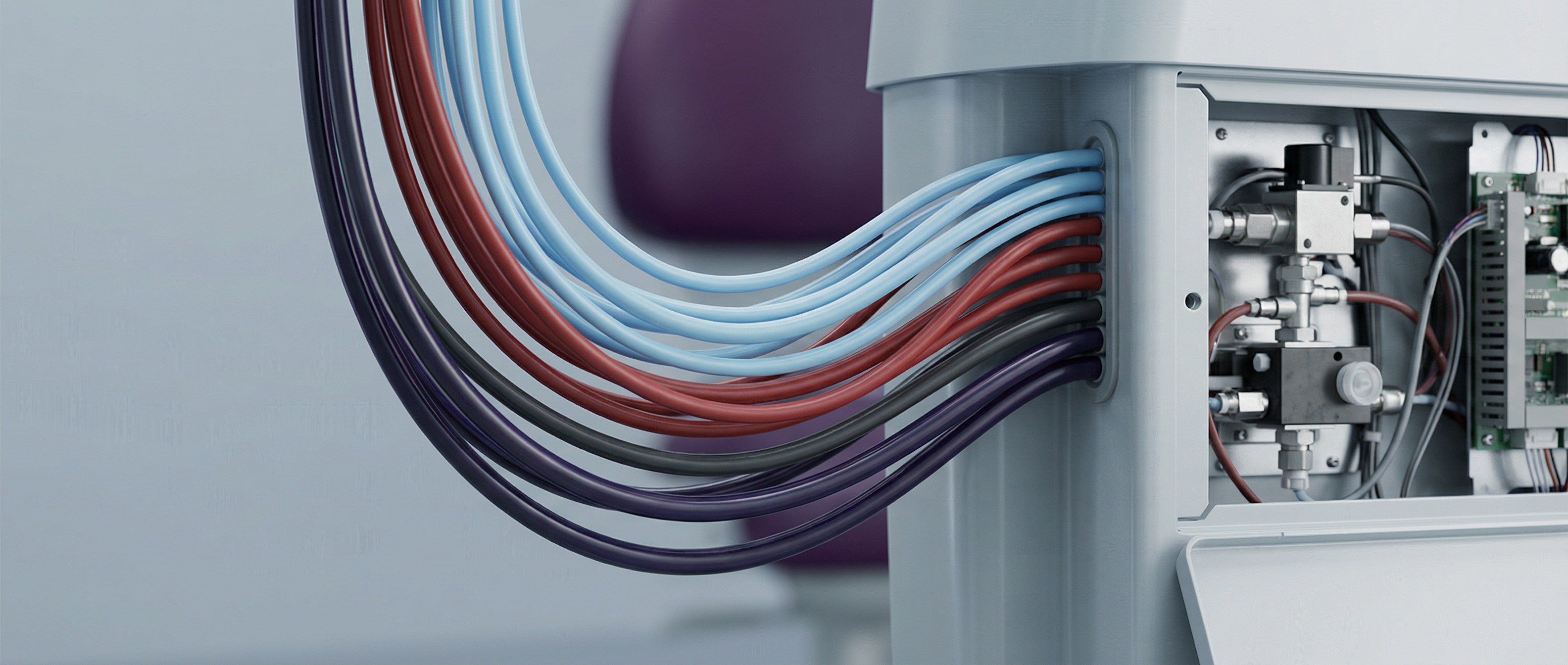 Коммуникации и сервисный доступ к стоматологической установке