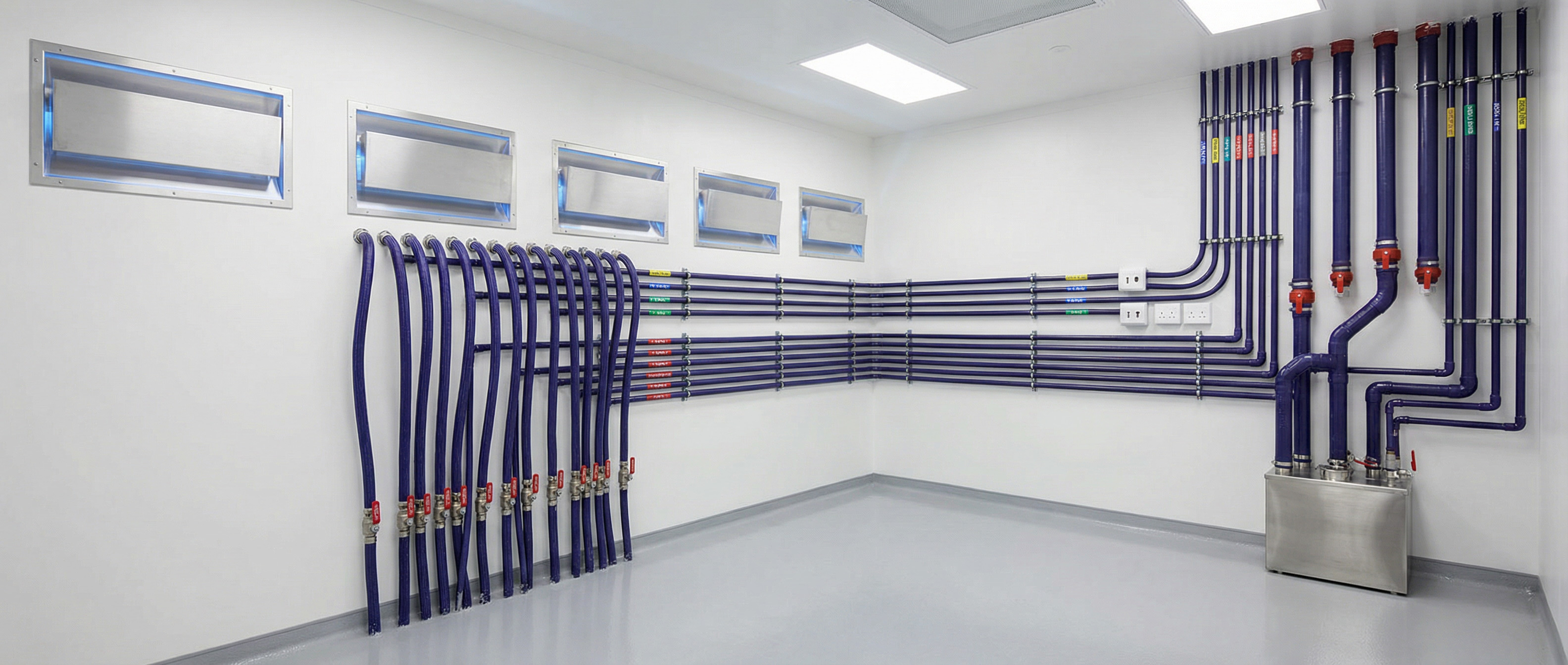 Коммуникации стоматологического кабинета для установки: выводы воздуха, воды, электрики и аспирации