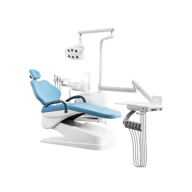 Стоматологическая установка ANYA AY-A 1000 нижняя подача голубая