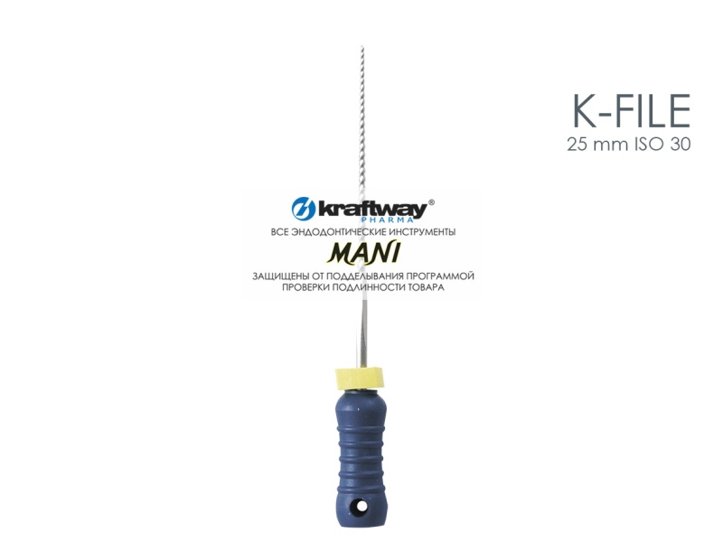 K-Files, Mani, 25мм, ISO-30 (6шт.)