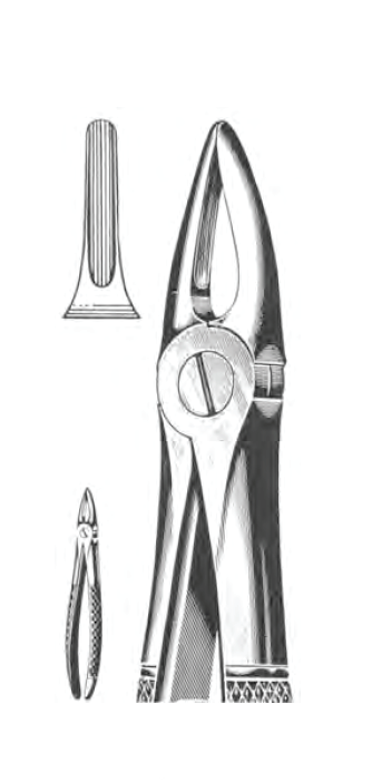 Щипцы хирургические Sammar №29 для удаления корневых зубов верхней челюсти (1шт.)