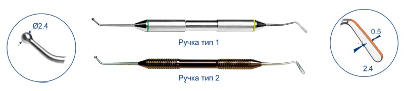 Штопфер Top BM 8.0409T, титановая ручка, шарообразный-гладилка большая (1шт.)