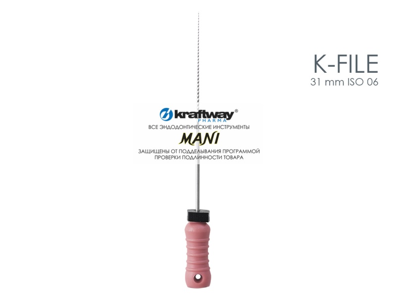 K-Files, Mani, 31мм, ISO-06 (6шт.)