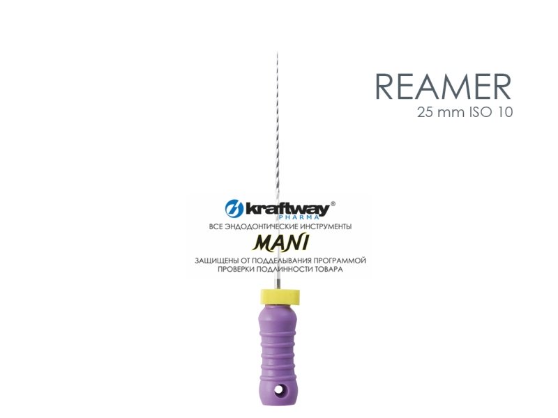 Reamers, Mani, 25мм, ISO-10 (6шт.) Reamers, Mani, 25мм, ISO-10 (6шт.)