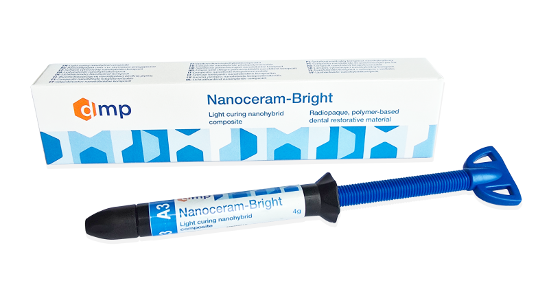 Nanoceram-Bright А2 (Наноцерам Брайт), DMP, материал нано-гибридный 4гр.