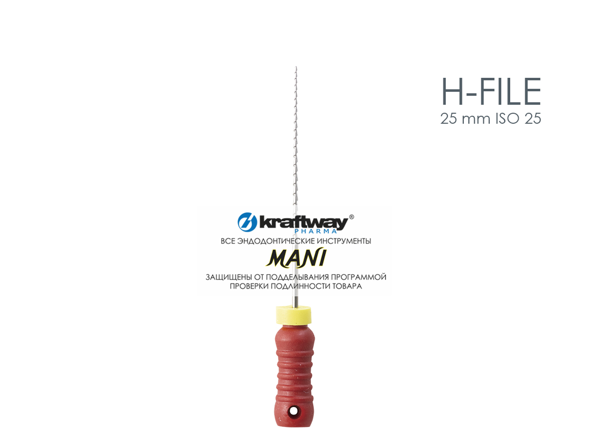 H-Files, Mani, 25мм, ISO-25 (6шт.)