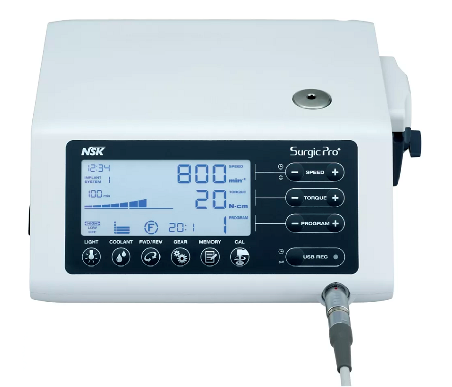 Физиодиспенсер NSK Nakanishi Surgic Pro+ OPT с наконечником Ti-Max X-SG20L, с оптикой2