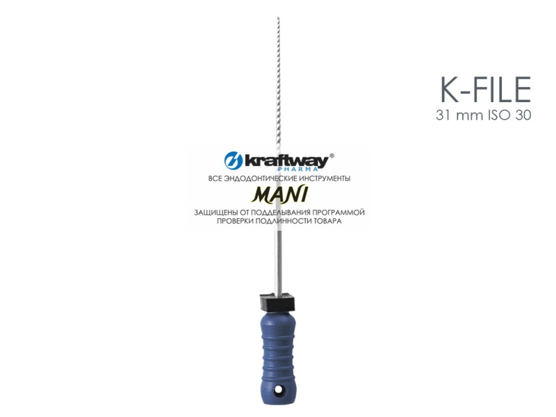 K-Files, Mani, 31мм, ISO-30 (6шт.)