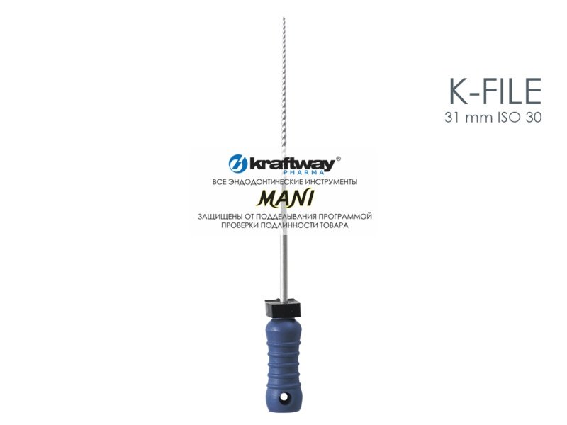 K-Files, Mani, 31мм, ISO-30 (6шт.)