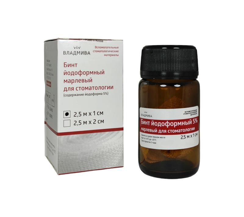 Бинт Йодоформный ВладМиВа 2,5х1