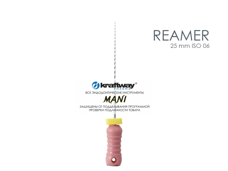 Reamers, Mani, 25мм, ISO-06 (6шт.)