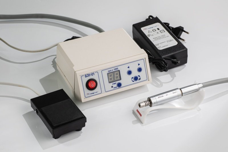 Портативная стоматологическая бормашина БЭУ-01.02T 220В с микромотором ДП-2