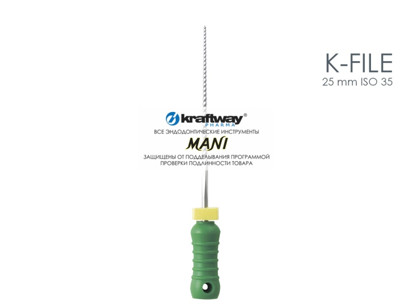 K-Files, Mani, 25мм, ISO-35 (6шт.)