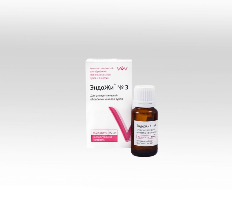 ЭндоЖи №3, ВладМиВа, жидкость для обработки корневых каналов 15мл.