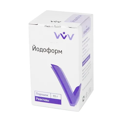 Йодоформ порошок (10 г) ВладМиВа Йодоформ порошок (10 г) ВладМиВа