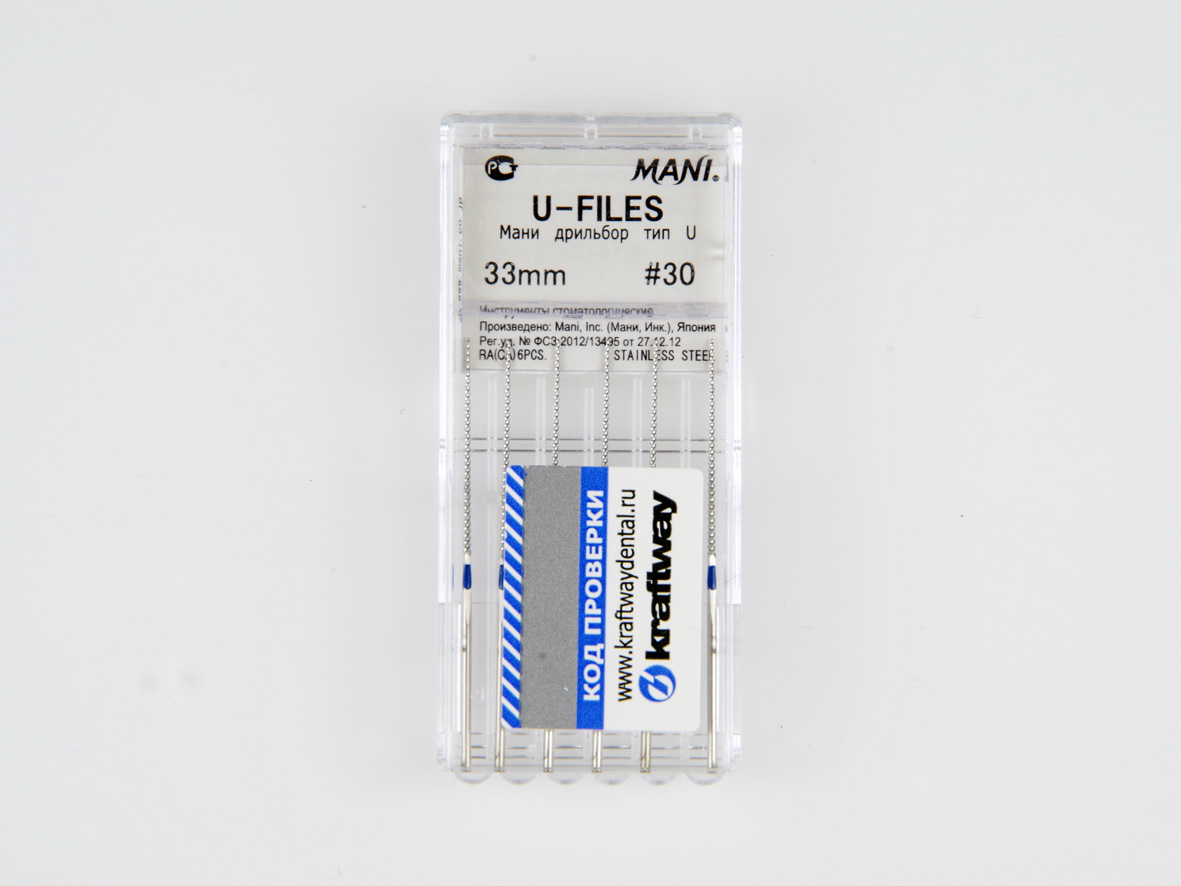 U-Files, Mani, 33мм, ISO-30 (6шт.)2