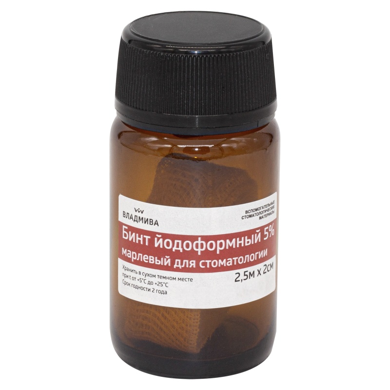 Бинт Йодоформный ВладМиВа 2,5х2