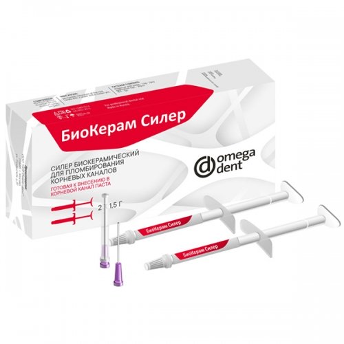 Биокерам, Omega Dent, биокерамический силер 1,5гр. (1шт.) Биокерам, Omega Dent, биокерамический силер 1,5гр. (1шт.)