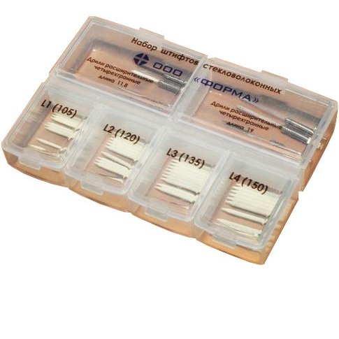 ООО Форма Набор штифтов стекловолоконных с инструментом (40шт.+8др.)