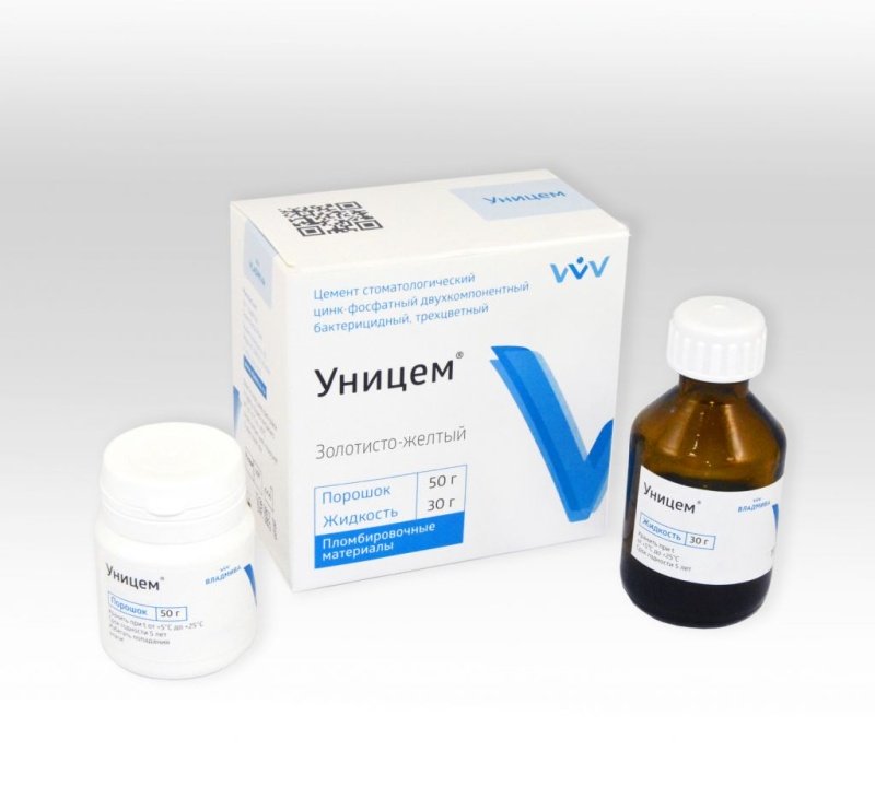 Уницем Золотисто-Желтый, ВладМиВа, цемент цинк-фосфатный двухкомпонентный (100гр.+60гр.) Уницем Золотисто-Желтый, ВладМиВа, цемент цинк-фосфатный двухкомпонентный (100гр.+60гр.)