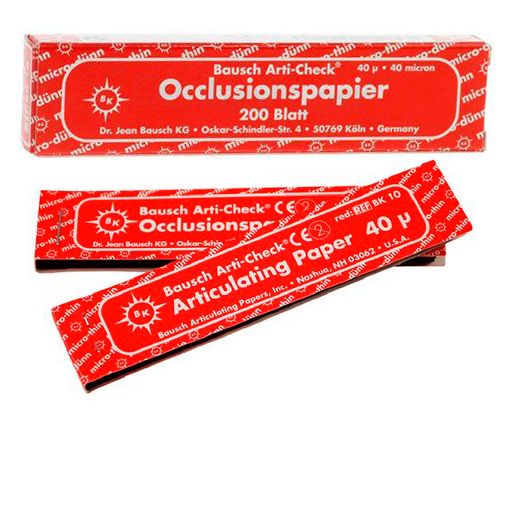Бумага артикуляционная Bausch BK-10, 40 мкм (200 листов)