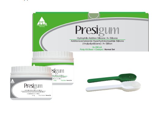Presigum Normal Set Putty Kit (Пресигам База), PD, оттискной А-Силликон (2х250мл.)