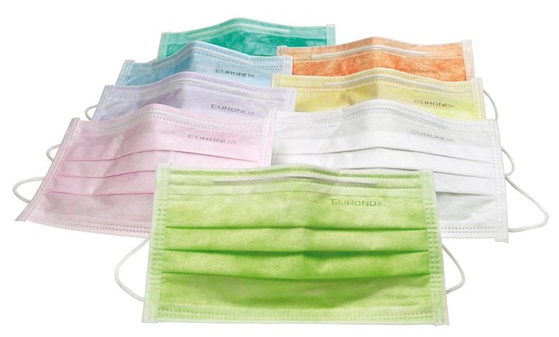 Маска медицинская Euronda 3-хслойная (50шт.)