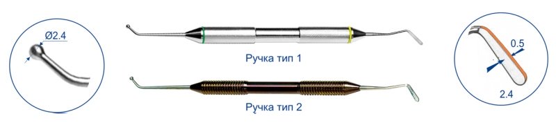 Штопфер Top BM 8.0409T, титановая ручка, шарообразный-гладилка большая (1шт.)