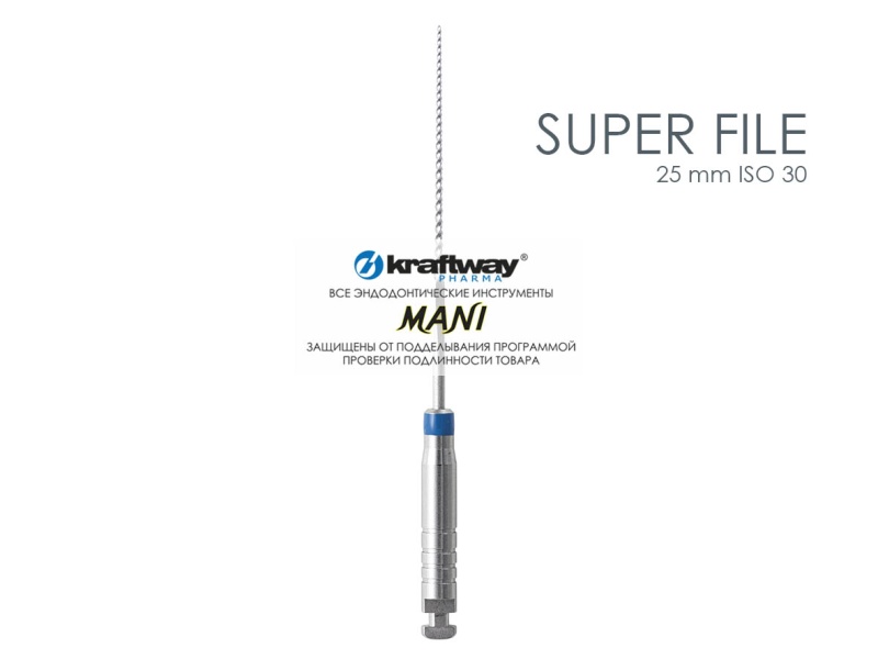 Super Files, Mani, 25мм, ISO-30 (6шт.)