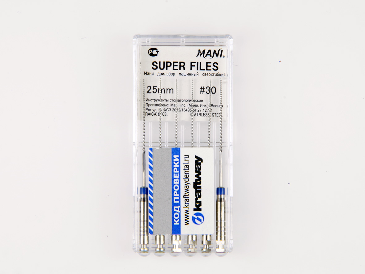 Super Files, Mani, 25мм, ISO-30 (6шт.)2