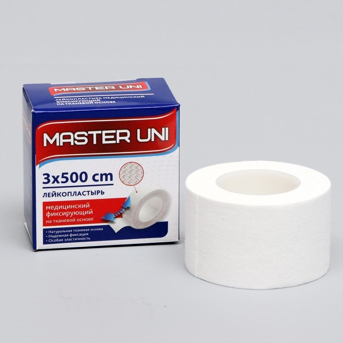 Пластырь Master Uni, 3x500см. (1шт.) Пластырь Master Uni, 3x500см. (1шт.)