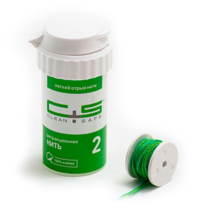 Нить ретракционная ProfiCord №2, Clean+Safe, без пропитки 254см.