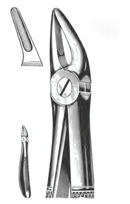 Щипцы хирургические Sammar №30 для удаления корневых зубов верхней челюсти (1шт.)