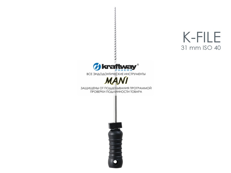 K-Files, Mani, 31мм, ISO-40 (6шт.)