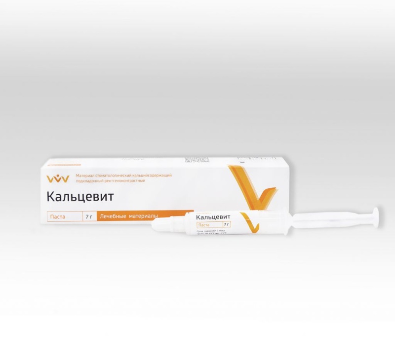 Кальцевит, ВладМиВа, паста подкладочная рентгеноконтрастная 7гр.