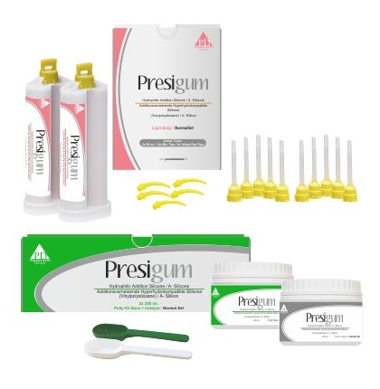 Presigum Normal Set + Light Body (Пресигам Набор с Корректором), PD, А-Силликон (2х250мл.+2х50мл.)