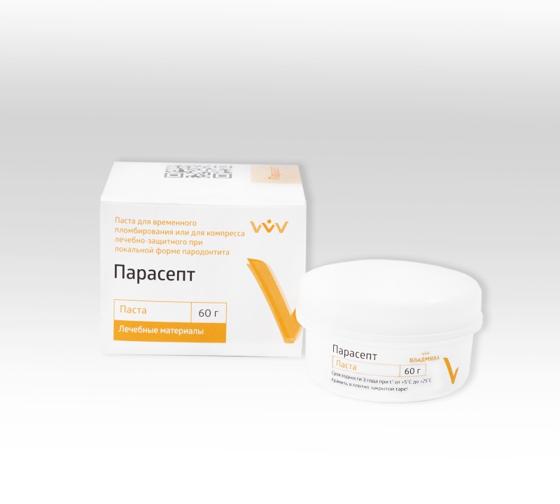 Парасепт, ВладМиВа, паста для временного пломбирования 60гр.
