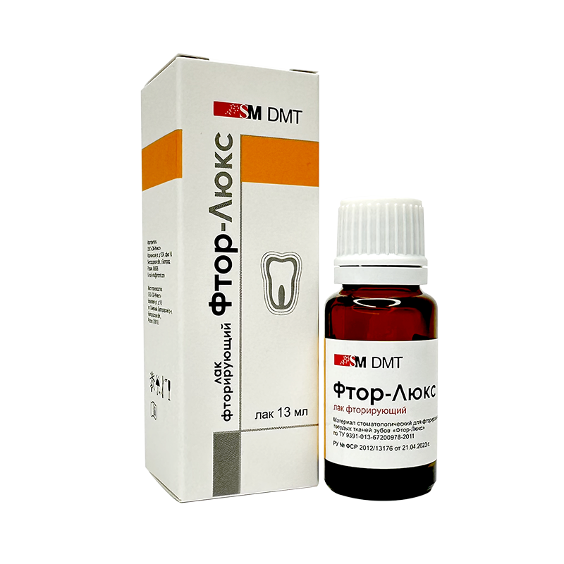 Фтор-Люкс, SM DMT, лак фторирующий прозрачный 13мл.