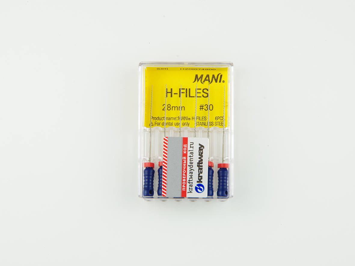 H-Files, Mani, 28мм, ISO-30 (6шт.)2