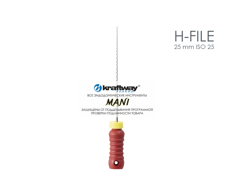 H-Files, Mani, 25мм, ISO-25 (6шт.)