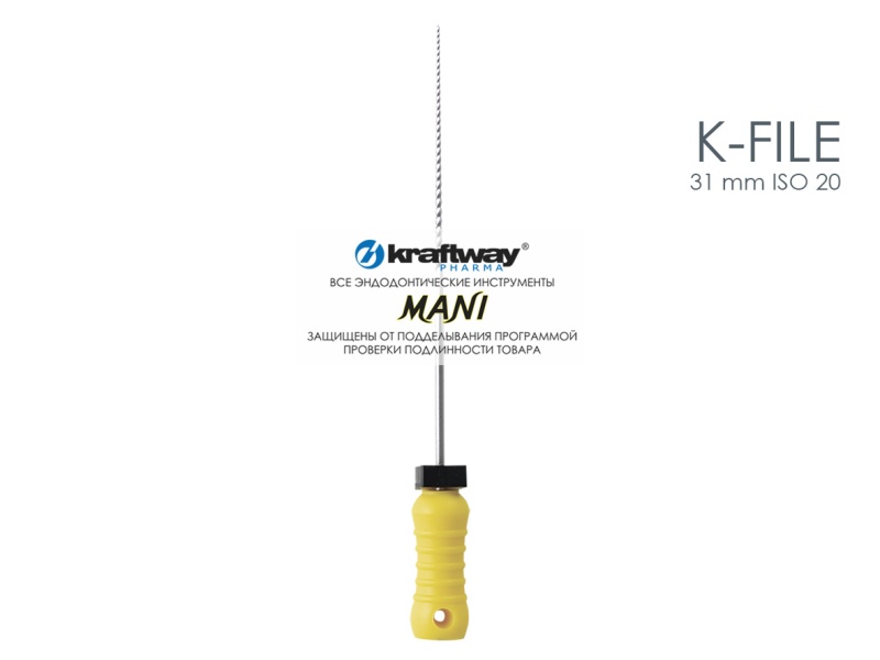 K-Files, Mani, 31мм, ISO-20 (6шт.)