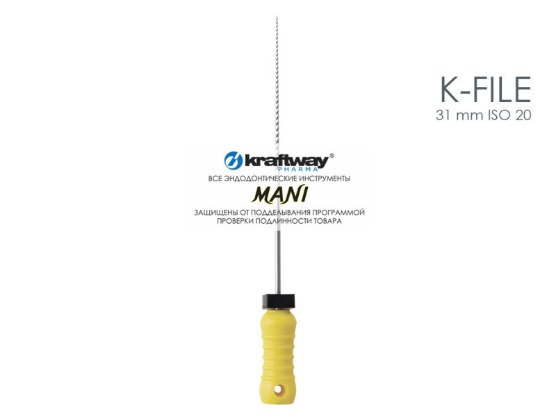 K-Files, Mani, 31мм, ISO-20 (6шт.)
