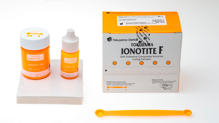Ionotite F (Ионотайт Ф), Tokuyama, цемент стеклоиномерный (20гр.+6,4мл.) Ionotite F (Ионотайт Ф), Tokuyama, цемент стеклоиномерный (20гр.+6,4мл.)