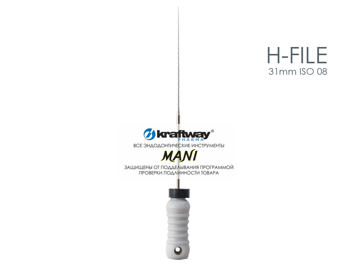 H-Files, Mani, 31мм, ISO-08 (6шт.)