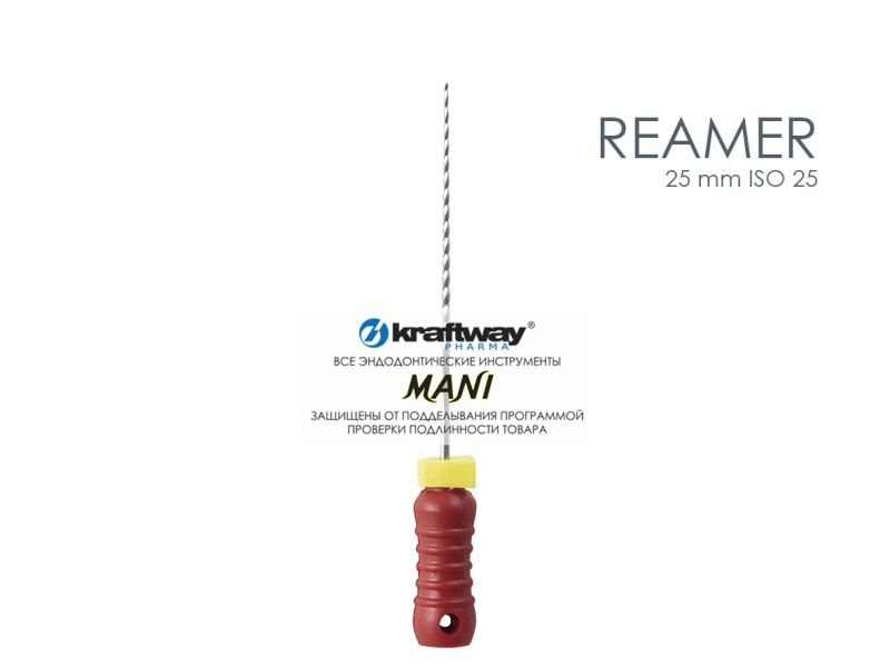 Reamers, Mani, 25мм, ISO-25 (6шт.)