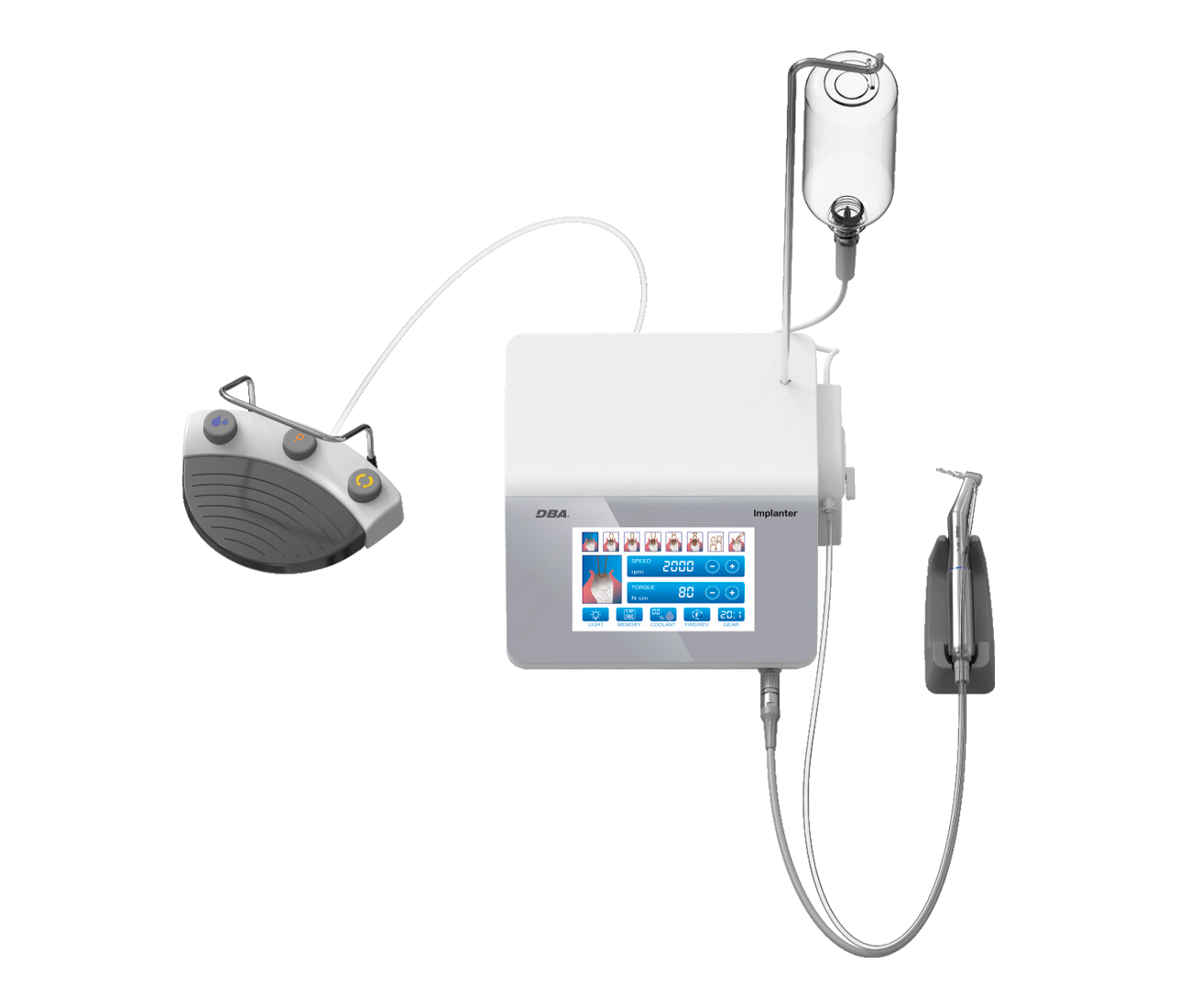 Физиодиспенсер DBA Implanter LED с наконечником WP-1L, со светом