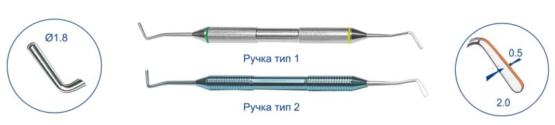 Штопфер Top BM 8.0403T, титановая ручка, обратноконусный-гладилка большая (1шт.)