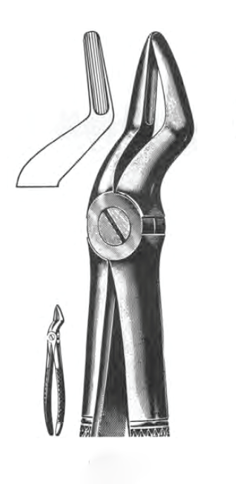 Щипцы хирургические Sammar №51 для удаления корневых зубов верхней челюсти (1шт.)