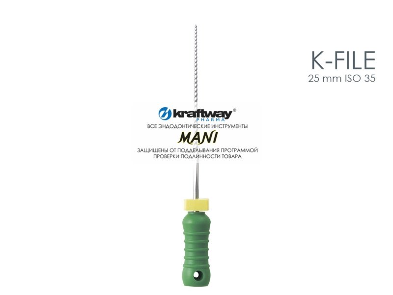 K-Files, Mani, 25мм, ISO-35 (6шт.)