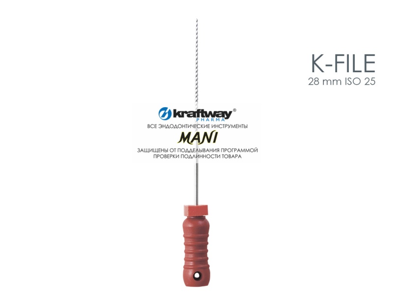 K-Files, Mani, 28мм, ISO-25 (6шт.)